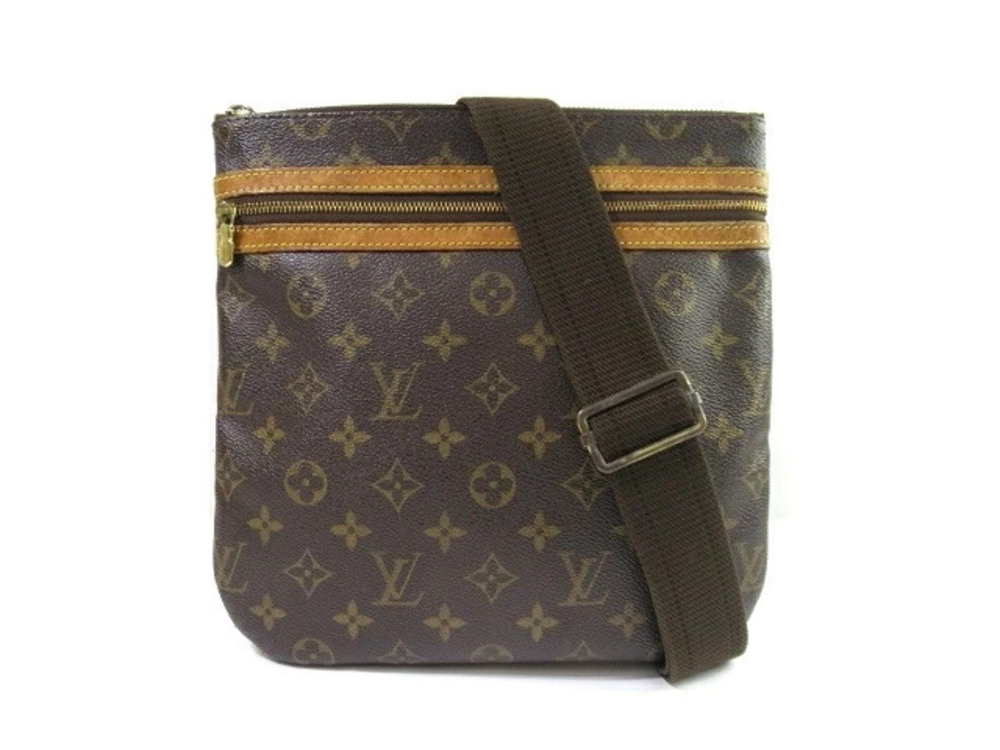 Louis Vuitton Monogram Bag Shoulder Pochette Bosphore Brown
